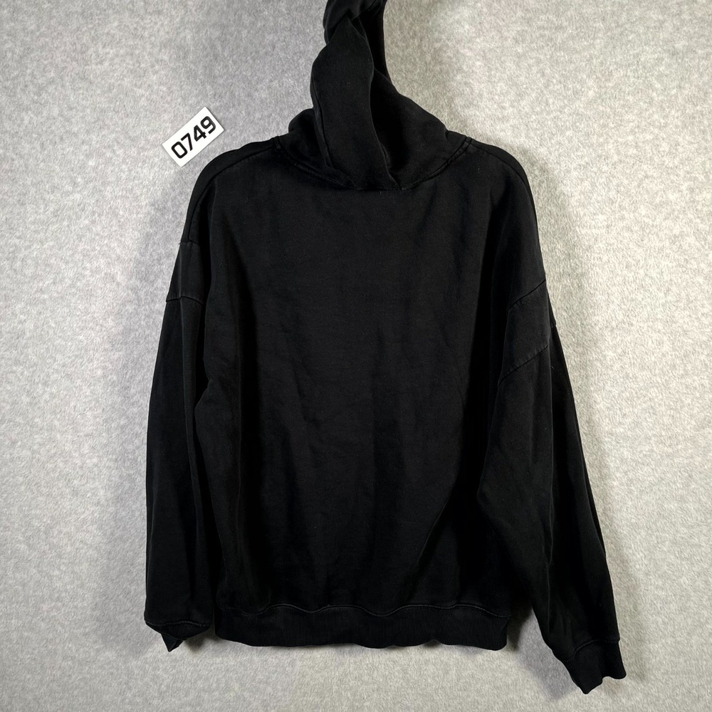 Alphalete Hoodie Mens Medium Black Fleece Lined Spellout Graphic Winter Wear - Picture 7 of 8